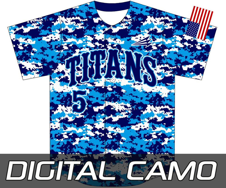 Digital Camo Baseball Jersey