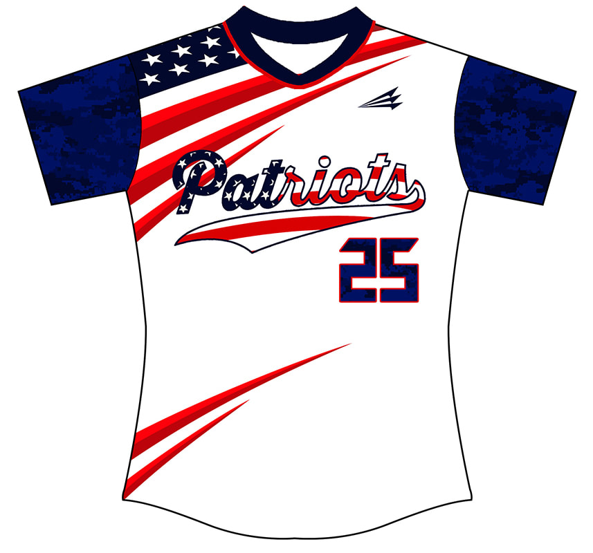 Custom Softball Jerseys .com - Patriotic Softball Jerseys - Custom