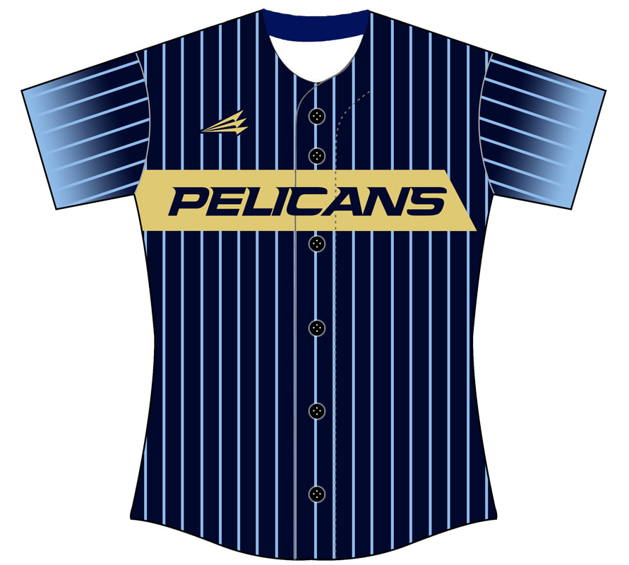 1066  Pinstripes Full Dye Sublimation Softball Jersey (lettering